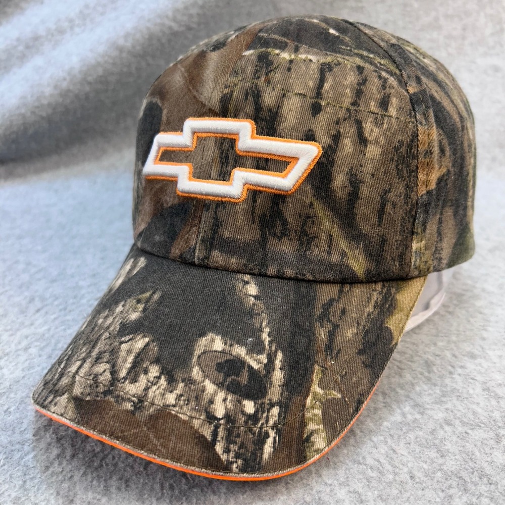 Chevrolet Bowtie Logo Mens Camo Chevrolet Hat Adjustable Baseball Cap OSFM